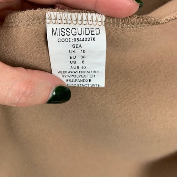 Missguided • Waterfall Trench Coat • Beige • 6 - Picture 8 of 12